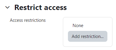 Screenshot section restrict access