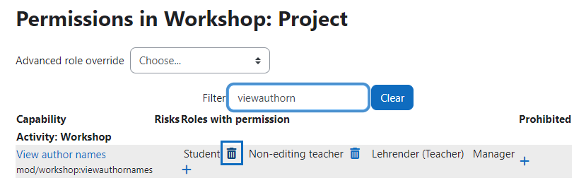 Screenshot permission rights workshop