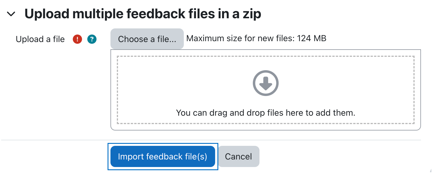 View for uploading a zip file