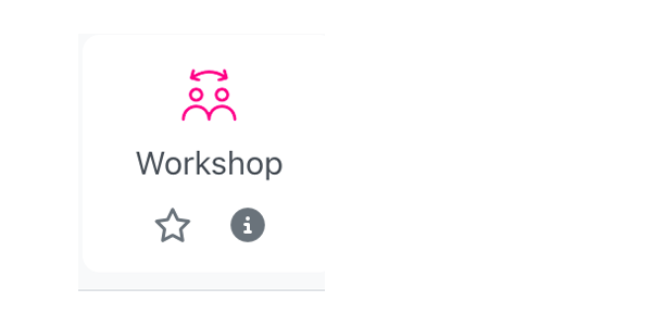 Screenshot shows Icon of the activity called Workshop.