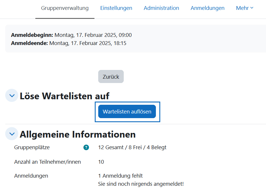 Screenshot: Schaltfläche