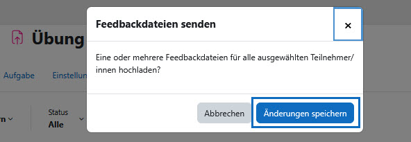 Screenshot: Feedback Datei Upload bestätigen