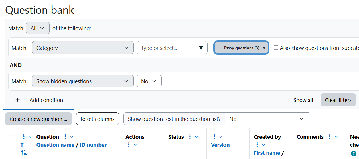 Screenshot: button 