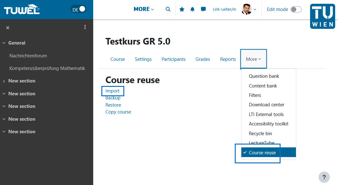 Screenshot import function