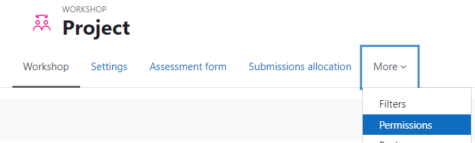 Screenshot Workshop Permissions