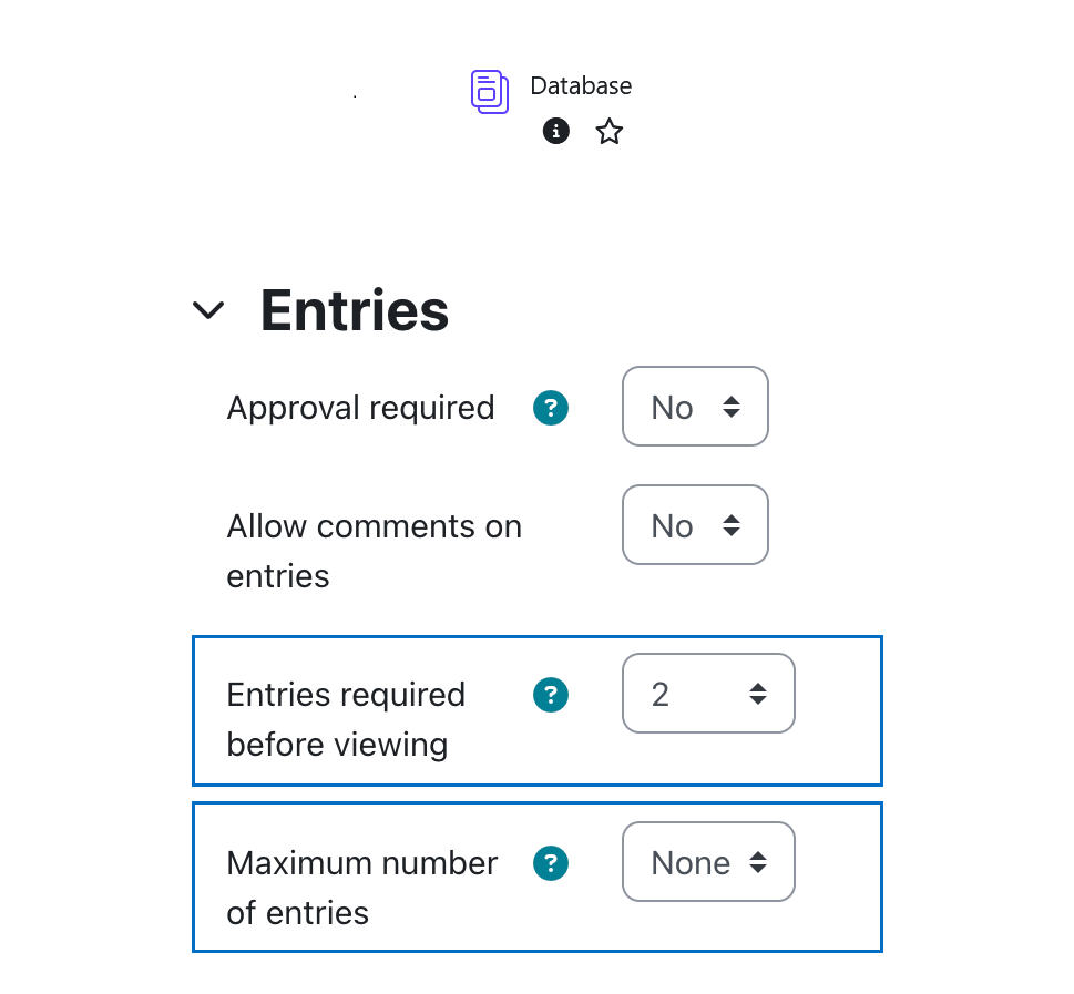 Screenshot Database Activity
