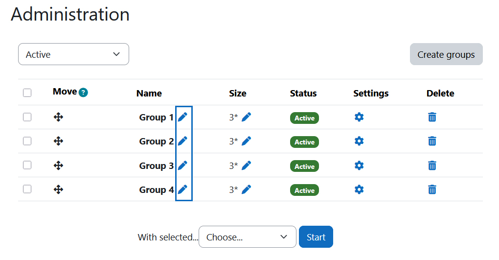 Sceenshot: Change group name