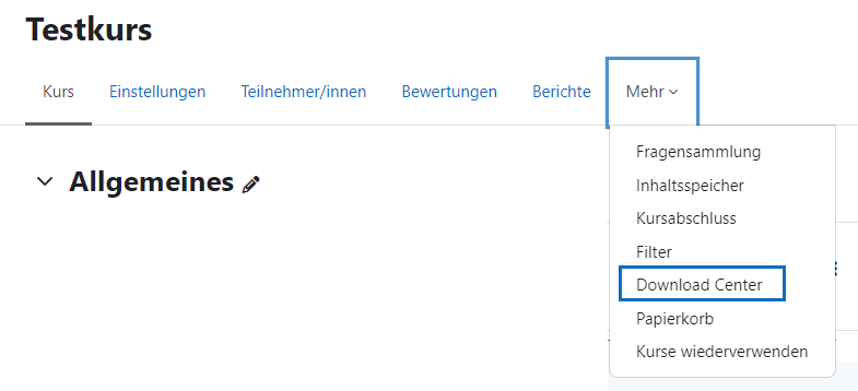 Screenshot Download Center Register