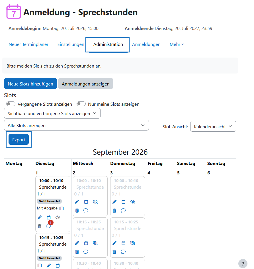 Screenshot: Button