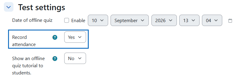Screenshot: section 